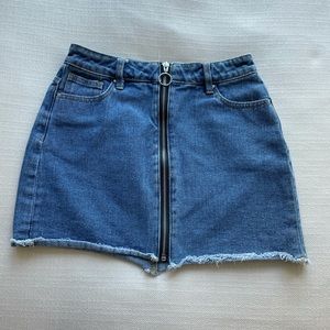 Pacsun Jean mini skirt with zipper